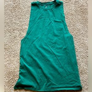 Alphalete Green CutOff/Sleeveless Tank/T Shirt - Men’s Small Emerald Green